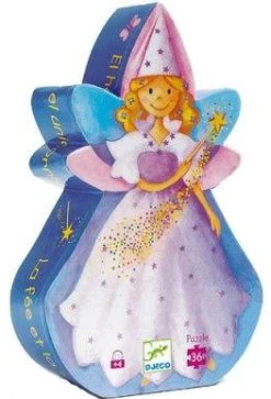 PUZZLE Enfant 36P "LA FEE ET LA LICORNE" (DJECO)