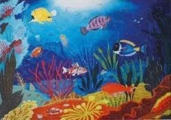 50P BOIS - POISSONS TROPICAUX