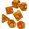 KITTEN POLYHEDRAL DICE ORANGE -Jeux De Société Boutique arton34595